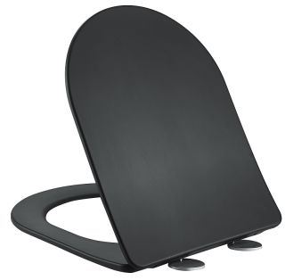 Крышка-сиденье Sintesi SIN-CT-151BM дюропласт микролифт чёрный матовый